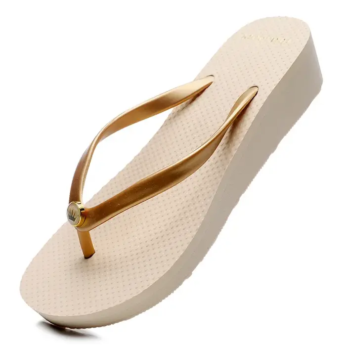 Sandales compensées pour femme, été, 6 cm, antidérapantes, à semelle épaisse, rehaussantes, pour la 