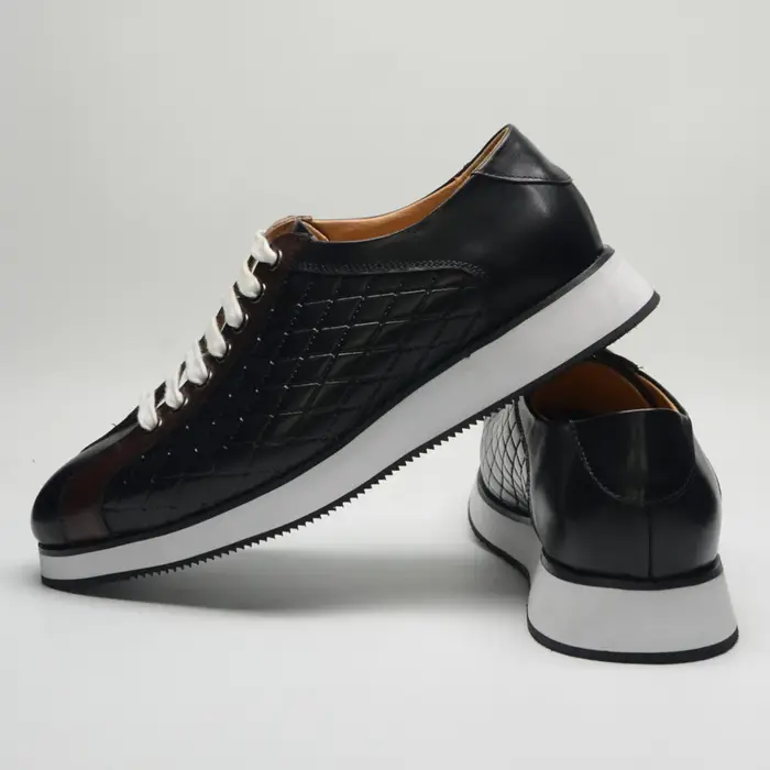 Baskets originales pour hommes en cuir véritable