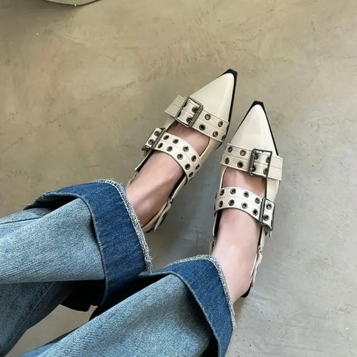 Chaussures pointues Mary Jane pour femmes