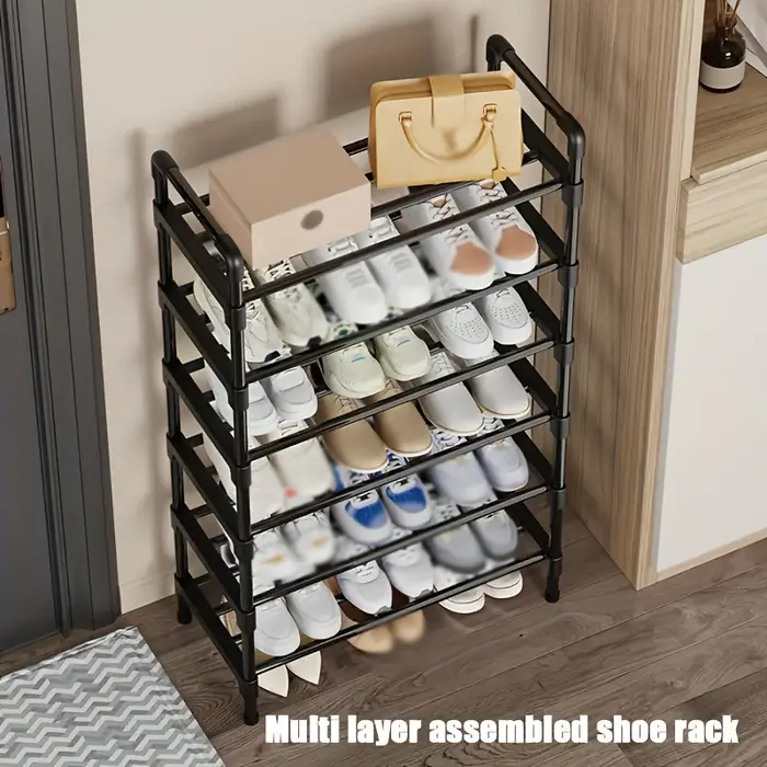 Étagère à chaussures en métal à plusieurs niveaux