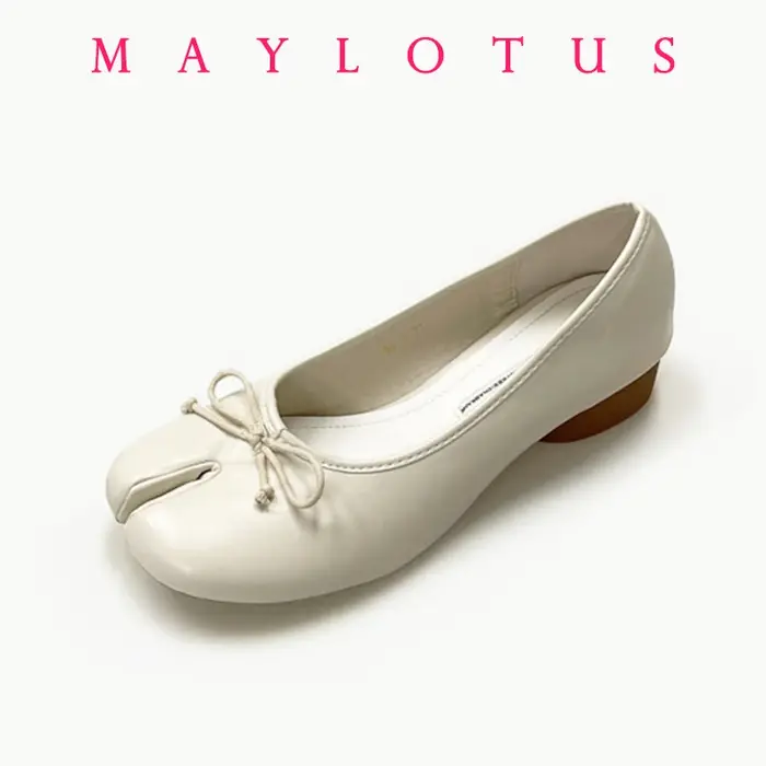 Tabi chaussures Ballet Falts ballerine en cuir