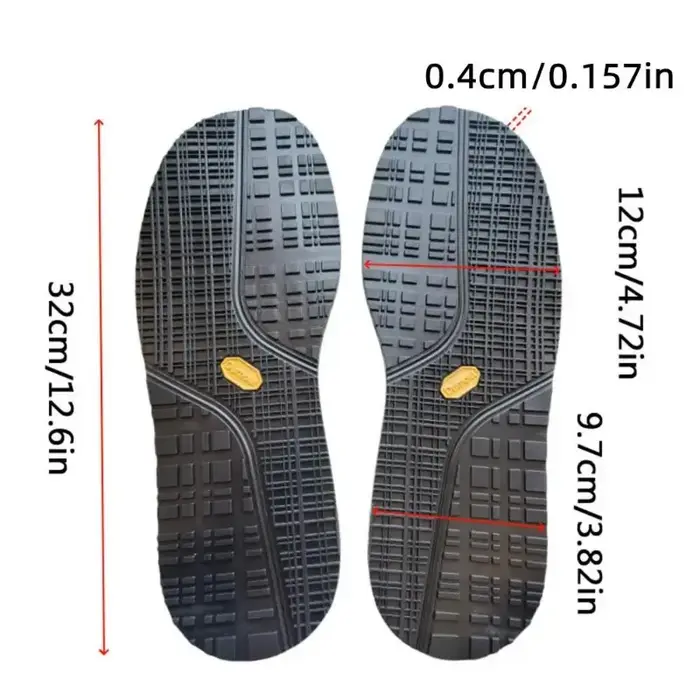Semelles de chaussures en caoutchouc antidérapantes pour baskets