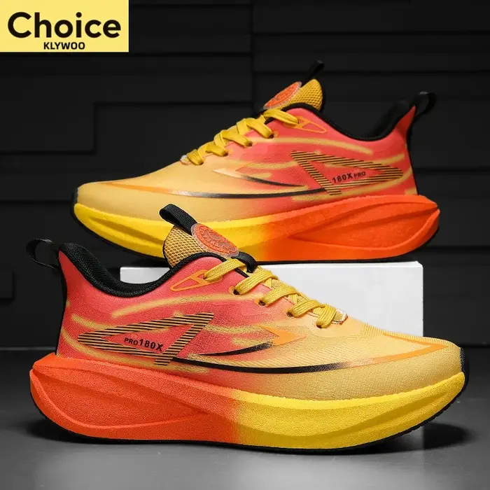 Chaussures de course Marathon avec plaque en carbone pour hommes, baskets de sport respirantes, ultr
