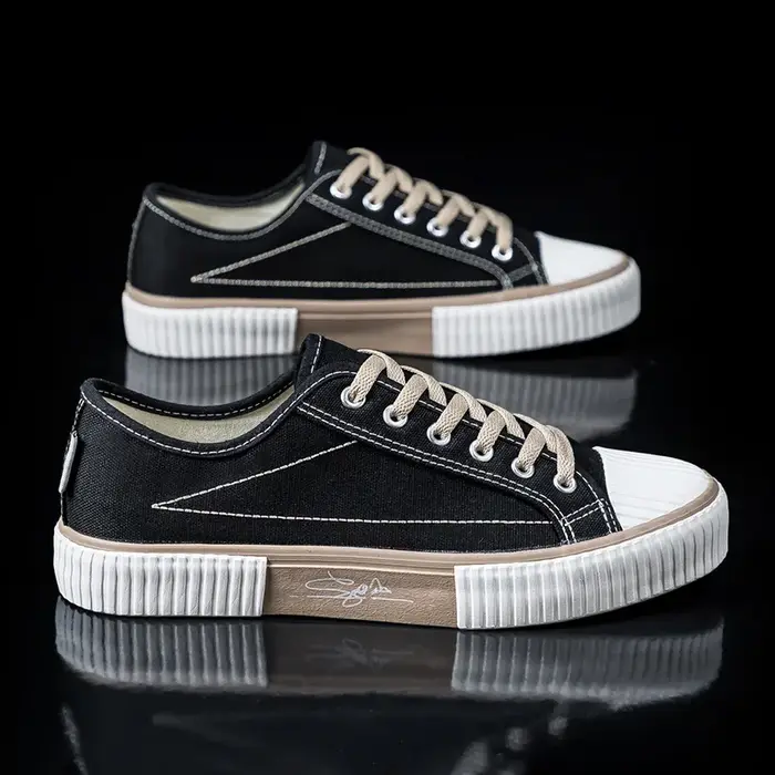 Baskets plates en toile respirantes pour hommes, chaussures de marche astronomiques non aldes, chaus