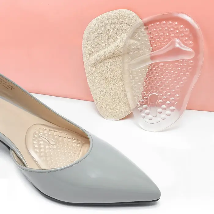 Coussinets en mousse de silicone coordonnants pour chaussures, coussinets pour chaussures, coussin p