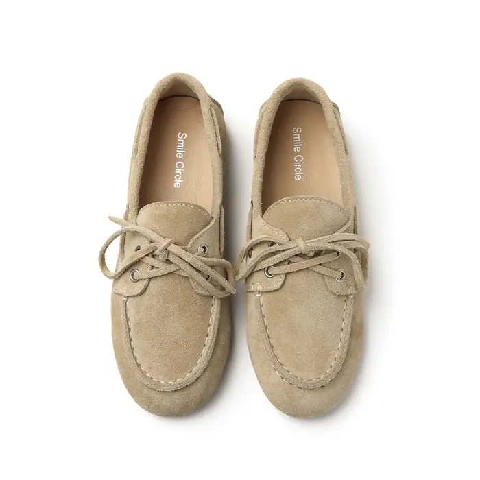 Chaussures Bateau en Cuir group pour Femme