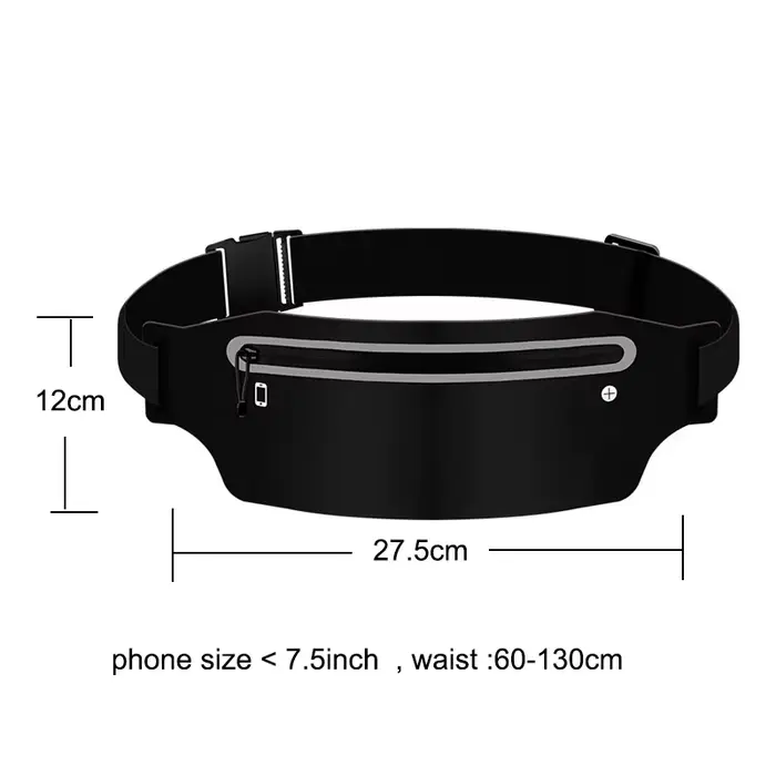 Sac de taille avec ceinture de course, sac banane de sport pour femmes et hommes, pochette étanche pour téléphone, sacs banane, accessoires de course