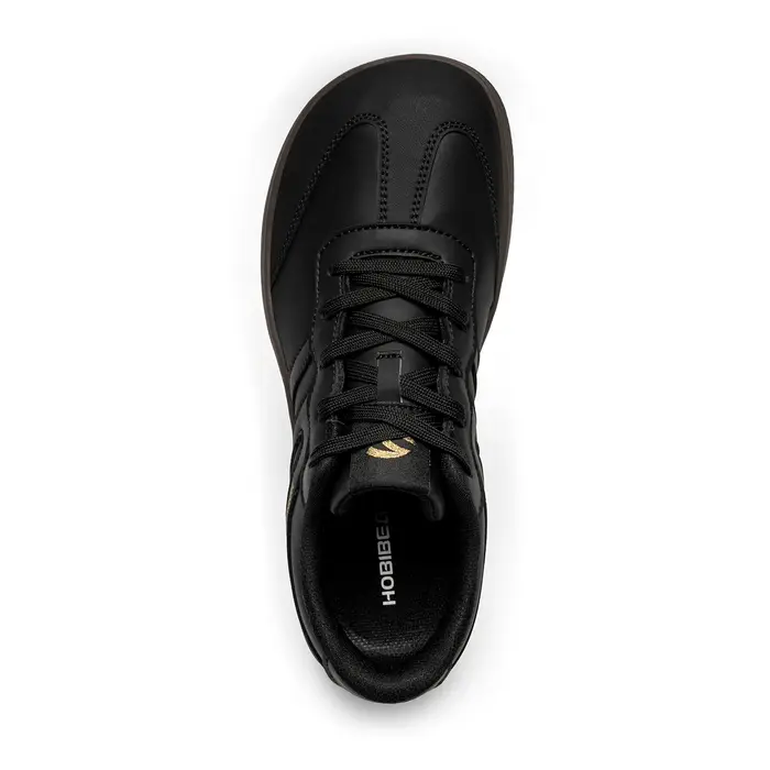HOBIBEAR chaussures à bout large unisexe baskets en cuir artificiel décontracté à lacets chaussures