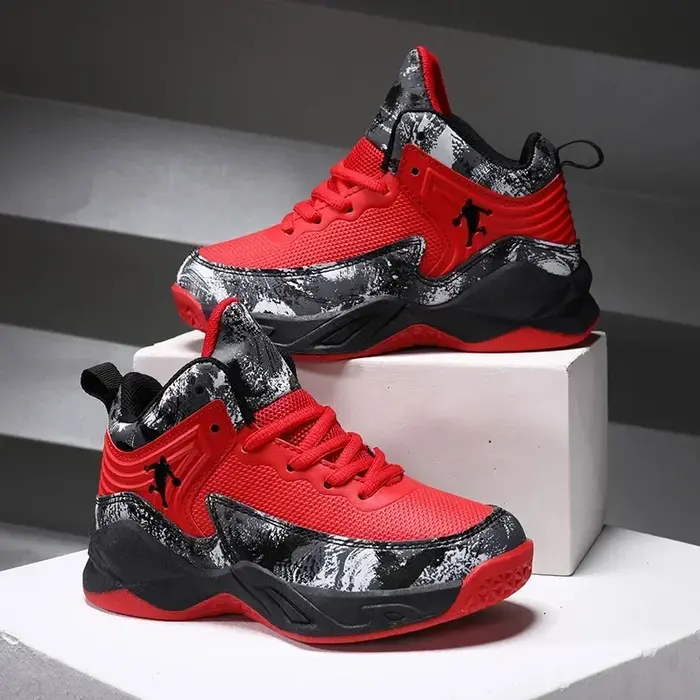 Chaussures de basket-ball pour garçons, baskets antidérapantes pour enfants, chaussures de sport res