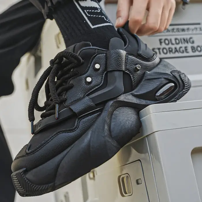 Chaussures Homme – Baskets Montantes en Cuir de Haute Qualité