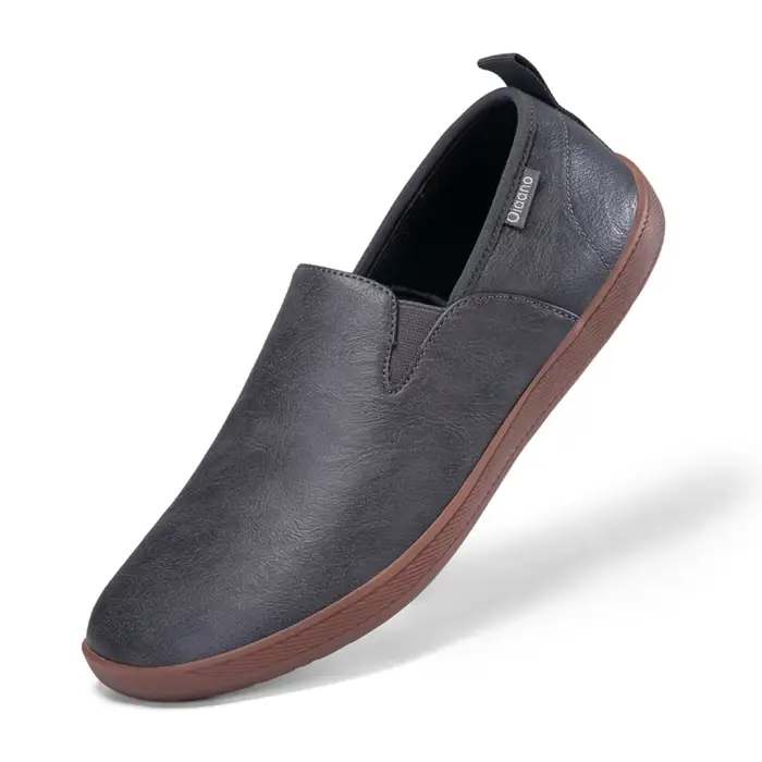 Oiaano bout large hommes chaussures minimalistes baskets confortables en cuir chaussures décontracté
