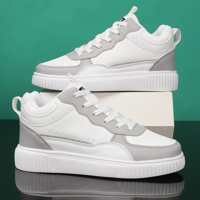 Baskets montantes pour hommes, chaussures grises tendance pour jeunes hommes printemps-été, baskets basses décontractées polyvalentes et à la mode