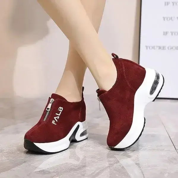 Chaussures de tennis à l'offre elles épaisses pour femmes avec plateforme, panier compensé, décontracté, été, 2024