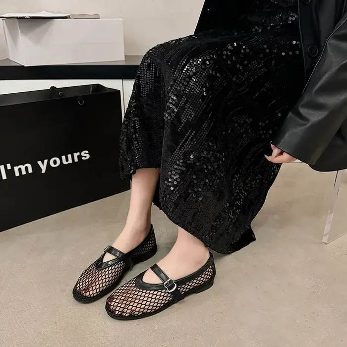 Chaussures d'été en filet pour femmes