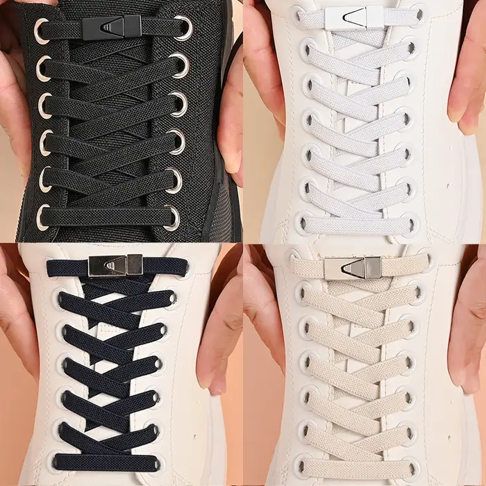 1 paire de lacets de chaussures sans cravate
