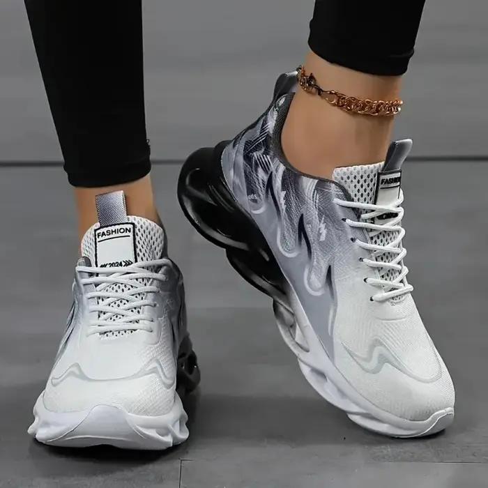 Femmes dames marche Tennis chaussures sans lacet léger décontracté course baskets semelle souple confortable formateurs Zapatos De Mujer