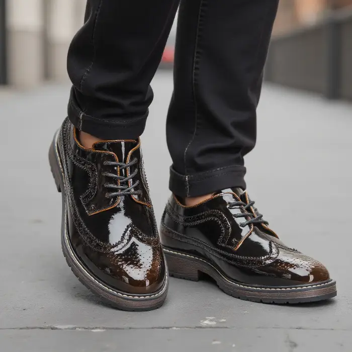 Chaussures en cuir pour hommes 2026 – Marque confortable et tendance