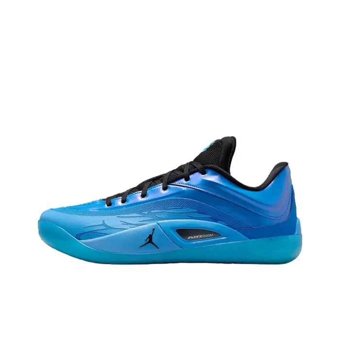 POIZON Jordan Zion 4 Chaussures de basket-ball basses résistantes à l'abrasion unisexe bleu noir FD0