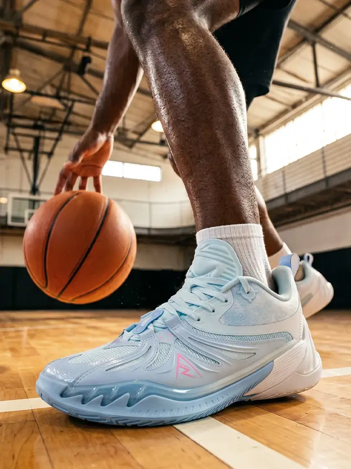 Chaussures de basket-ball professionnelles RIGORER Austin Reaves AR3 «ice berg» - Baskets pour hommes avec plaque de stabilité en TPU Z325360910-15