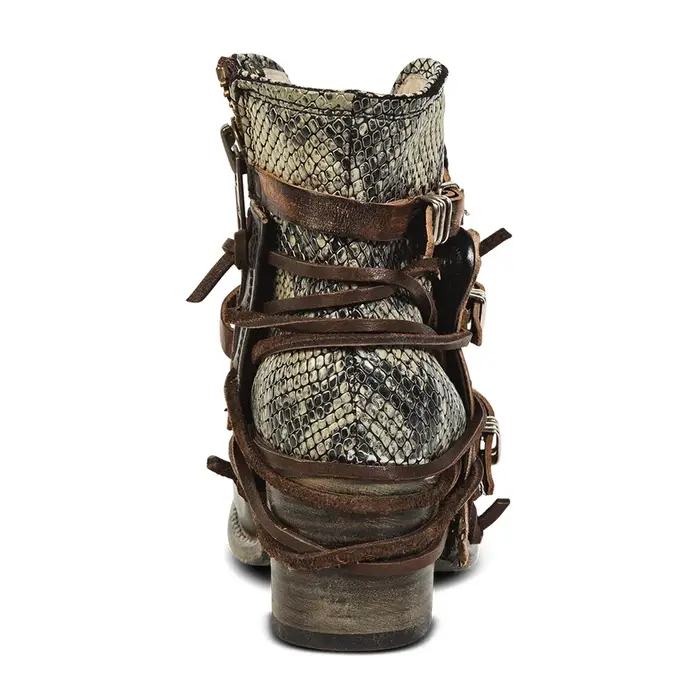 Bottes western vintage en cuir véritable pour hommes et femmes, bottes de rinçage, bottes rondes Par