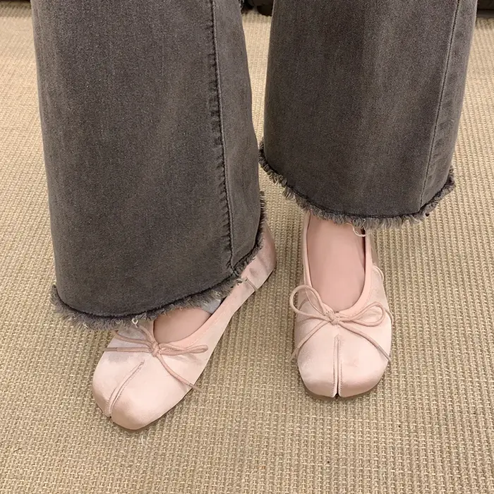 Chaussures plates pour femmes French Gentle Bow