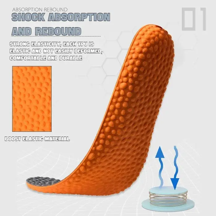 Semelle intérieure en mousse à mémoire de forme pour chaussures décontractées, offre une excellente