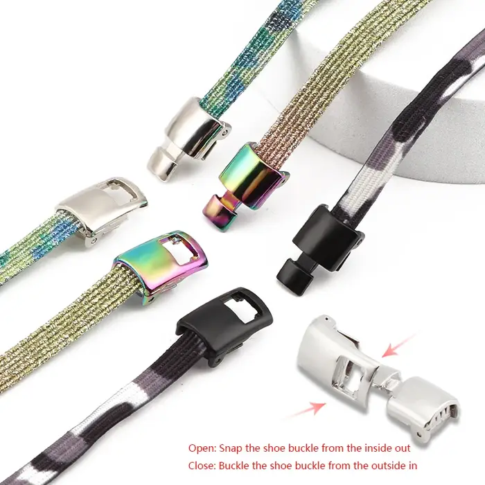Lacets élastiques arc-en-ciel pour adultes et enfants