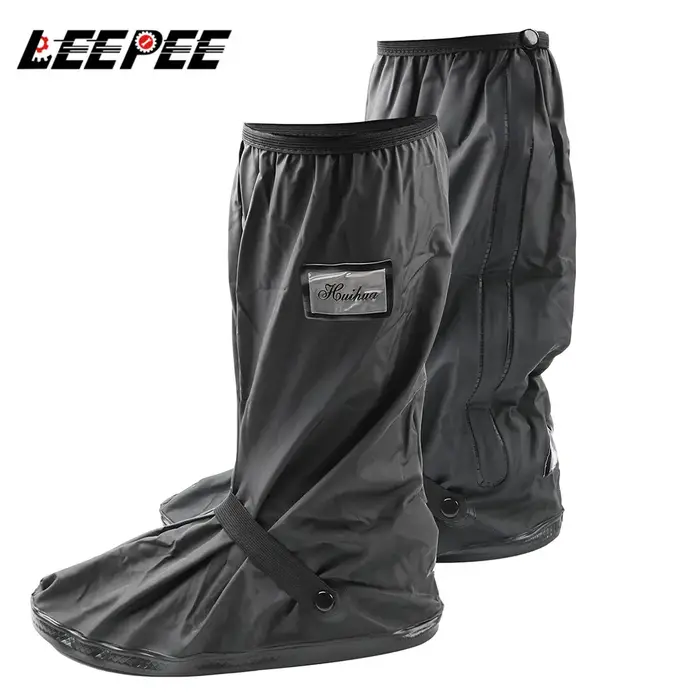 Couvre-chaussures de pluie réutilisables pour moto