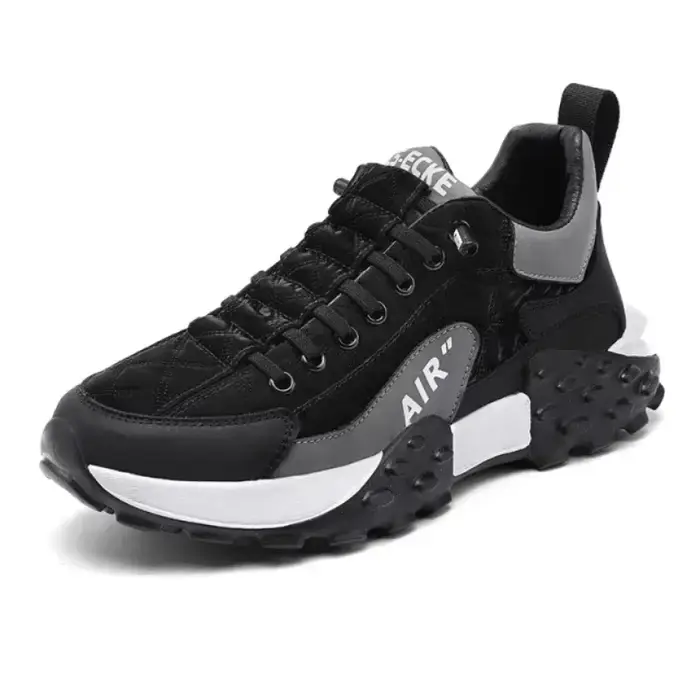 Semelle épaisse hommes baskets mode homme chaussure polyvalente vulcanisée chaussure à lacets chauss