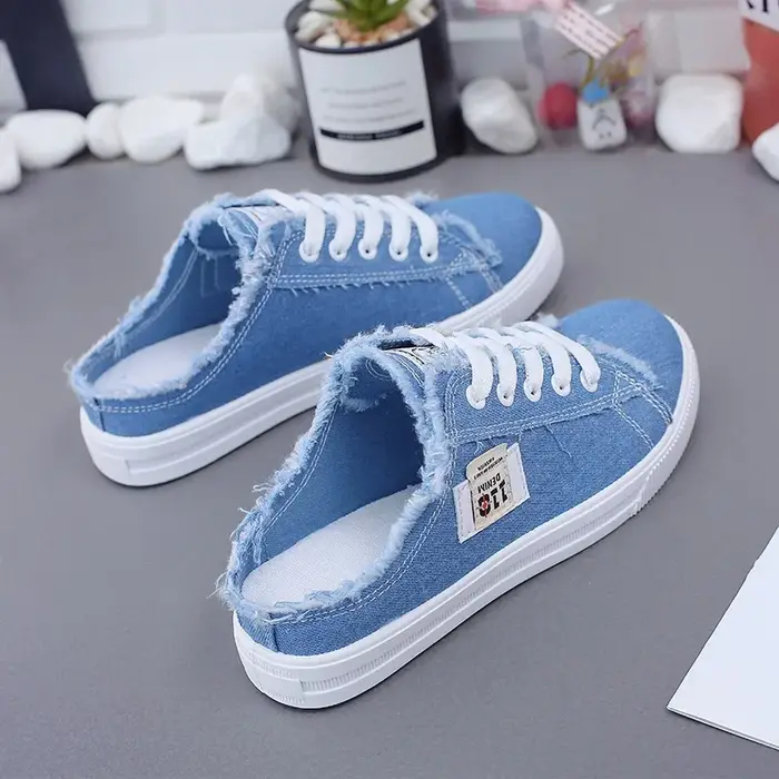 Femmes toile baskets printemps été décontracté bas Denim