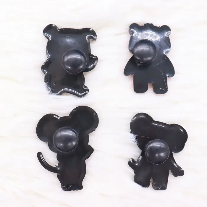Breloques de chaussures en PVC, 1 à 14 pièces, dessin animé chat singe souris ours cochon animaux, d