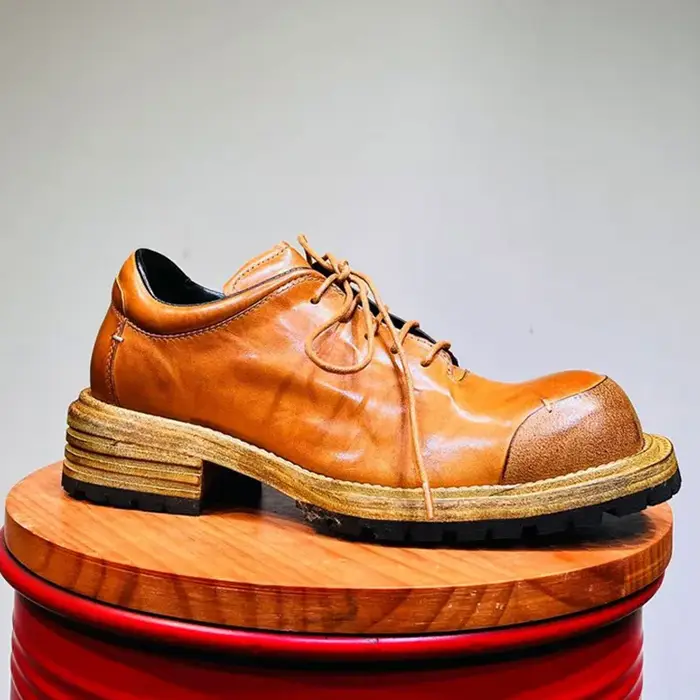Chaussures Oxford en cuir de cheval pour hommes