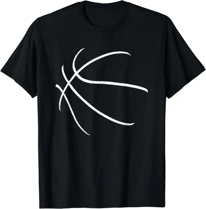 T-shirt graphique de balleur de sport pour hommes, silhouette de basket-ball, cadeaux de joueur de B