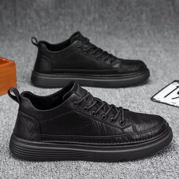 Fellow Canize-Baskets légères noires pour hommes, chaussures de planche décontractées, classiques, originales, à enfiler, chimretro, printemps, automne