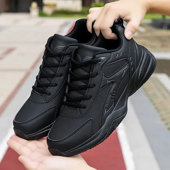 Chaussures pour hommes, chaussures décontractées de mode pour l'extérieur, baskets en cuir pour hommes, chaussures de tennis, chaussures de sport pour hommes, chaussures de course, Zapatillas Hombre