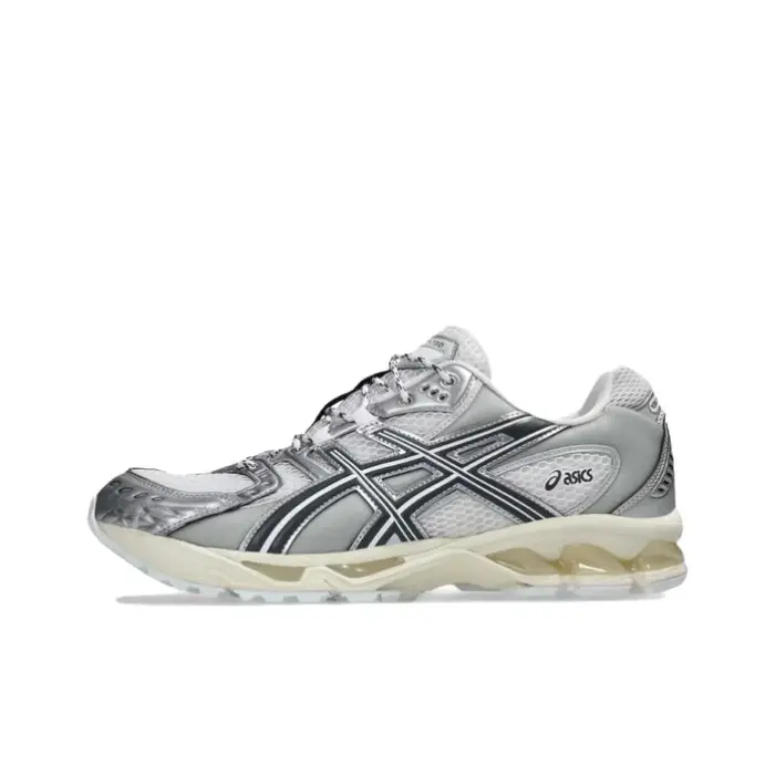 ASICS GEL Nimbus 10.1 Chaussures de course décontractées basses unisexes Blanc Argent 1203A820-100