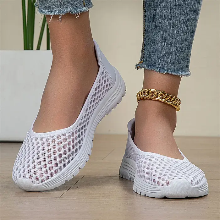 Femme maille chaussures été femmes baskets plates