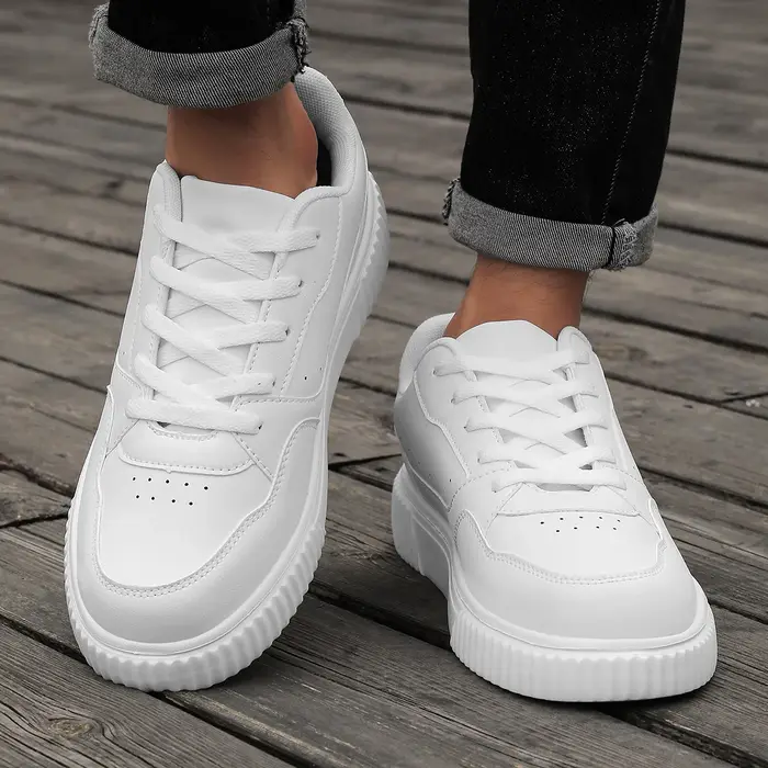 Baskets unisexes toutes saisons, chaussures décontractées pour hommes, chaussures à plateforme épais