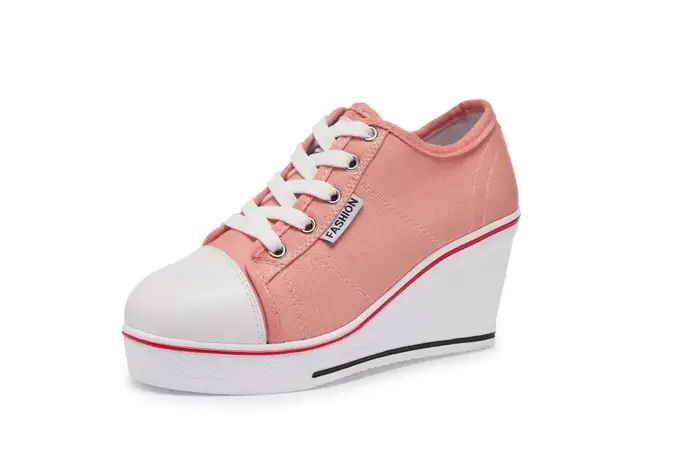 Chaussures femmes nouvelle femme toile compensée vulcaniser