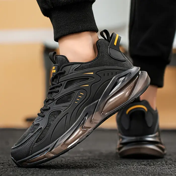 YRZL hommes baskets Sport décontracté respirant chaussures de course confortable marche léger maille chaussure en plein air anti-dérapant Tennis homme