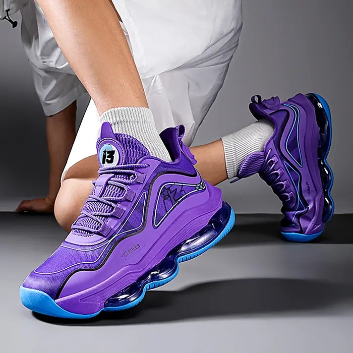 Chaussures de basket-ball pour hommes, respirantes, amortissantes, antidérapantes, résistantes à l'usure, chaussures de course, d'entraînement en salle de sport, baskets de basket-ball athlétiques pou