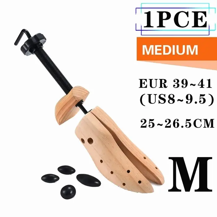 Embauchoirs en bois réglables pour chaussures, anti-plis, avec ressort de tension, EU34-46, pour l'entretien et l'extension des chaussures