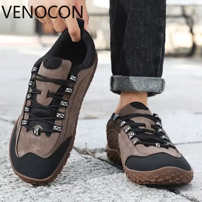 VENOCON minimaliste pieds nus sensation de sol Style élégant boîte à bout large moins de pile hauteur marche randonnée Trail chaussure chaussures baskets