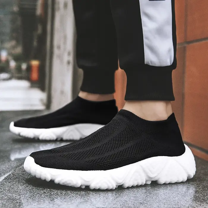 Baskets légères en maille respirante pour hommes, chaussures décontractées