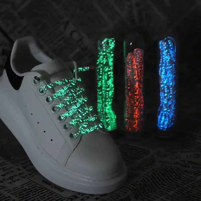 Réflexion lumineuse sans cravate lacets de chaussures lacets élastiques baskets d'extérieur sécurité