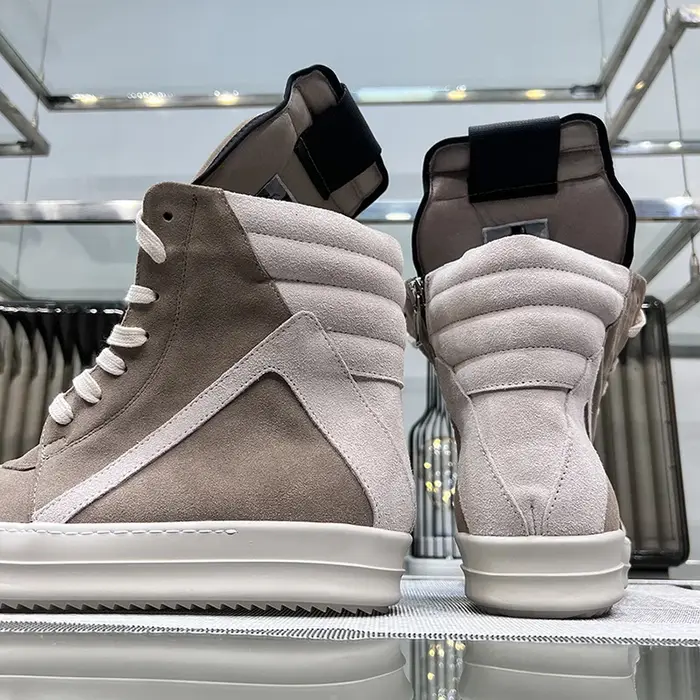 Ro chaussures hommes cuir 2025 nouveau terreux gris vache daim à lacets fermeture éclair semelle épa