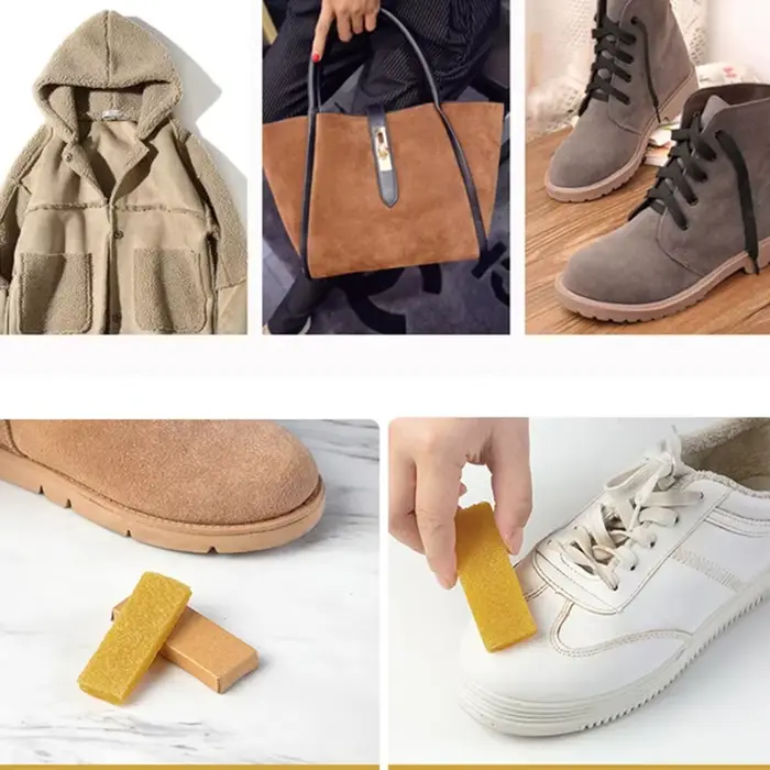 Nettoyant pour chaussures en daim mat et cuir, gomme de nettoyage