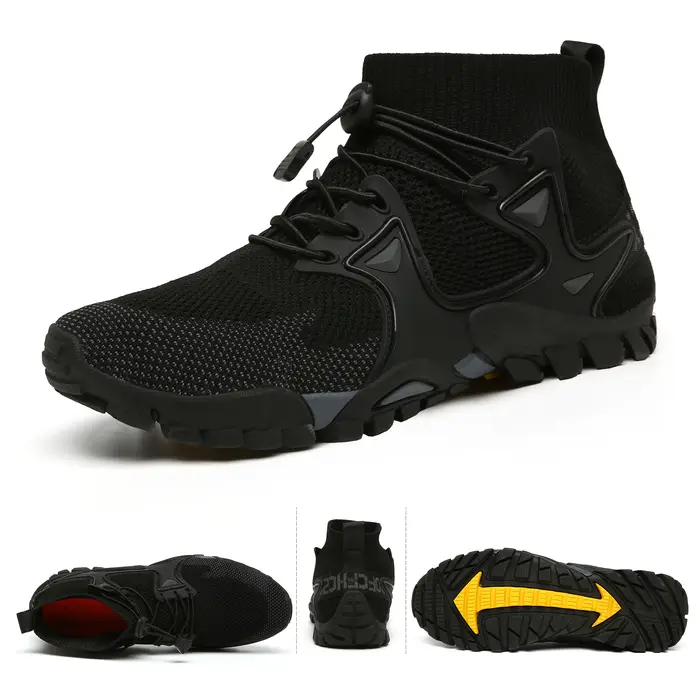 Oiaano homme noir chaussures été hommes décontracté plage en plein air eau respirant Trekking mode randonnée stabilité et confort Sport