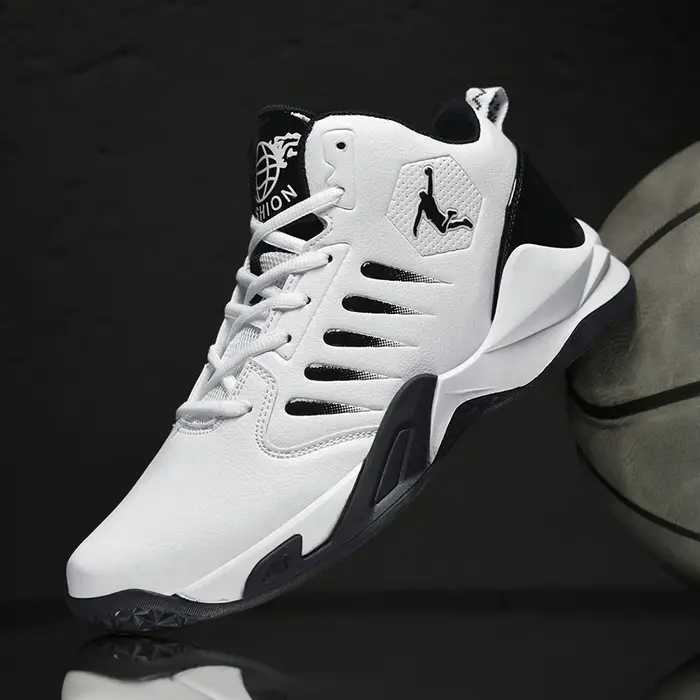 Chaussures de basket-ball souples pour hommes, baskets confortables et respirantes, légères à la mod