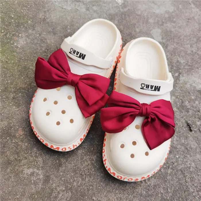 1 pièces multicolore chaussure décoration boucle breloques accessoire broche nœud papillon étui sac bricolage combinaiso